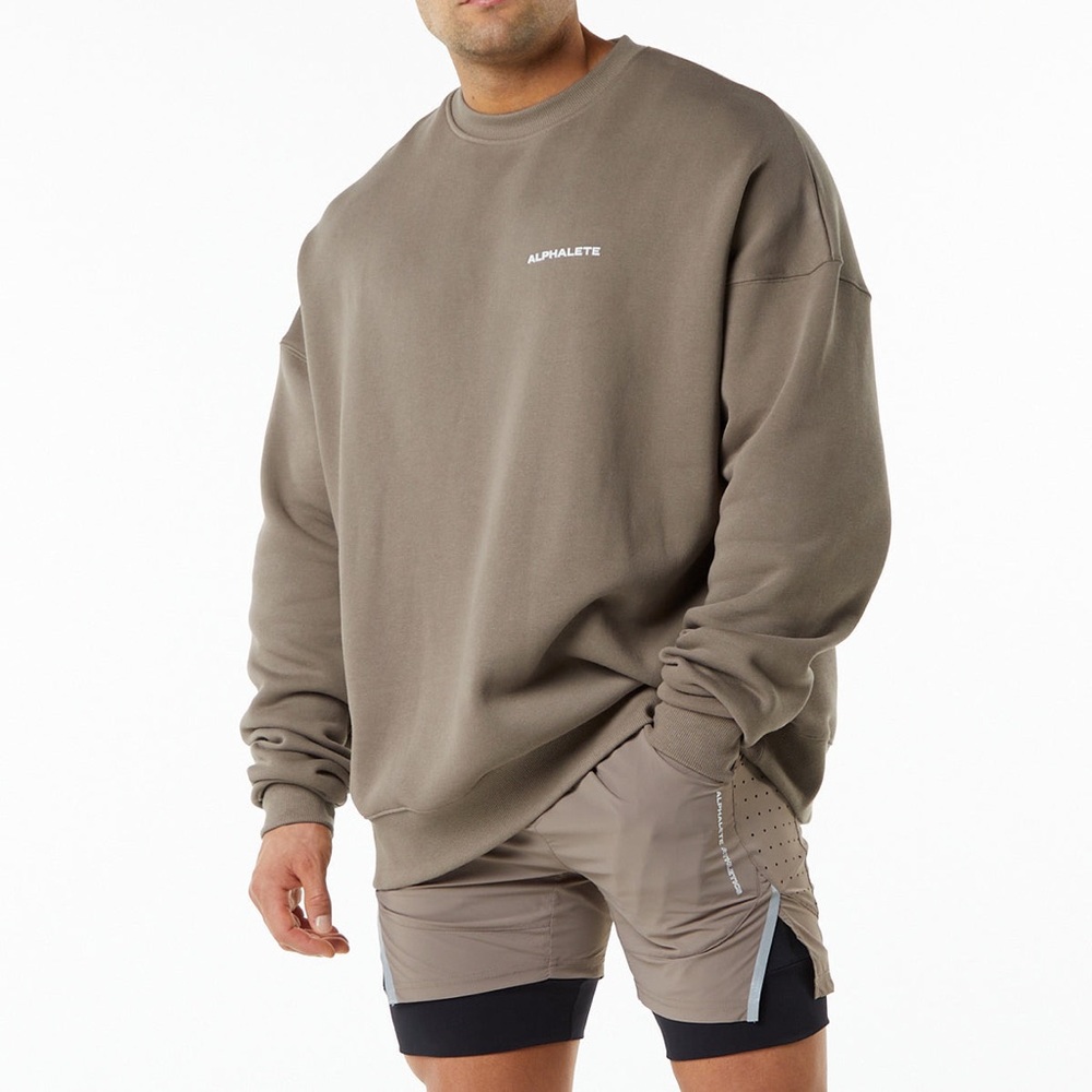 Alphalete Crew Neck in Mocha